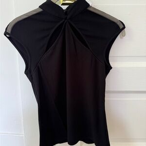 Vivienne Tam Black Sleeveless Top